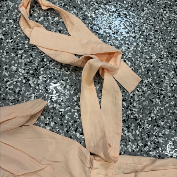 Maje jumpsuit belted cream coral size 36 - Picture 10 of 11